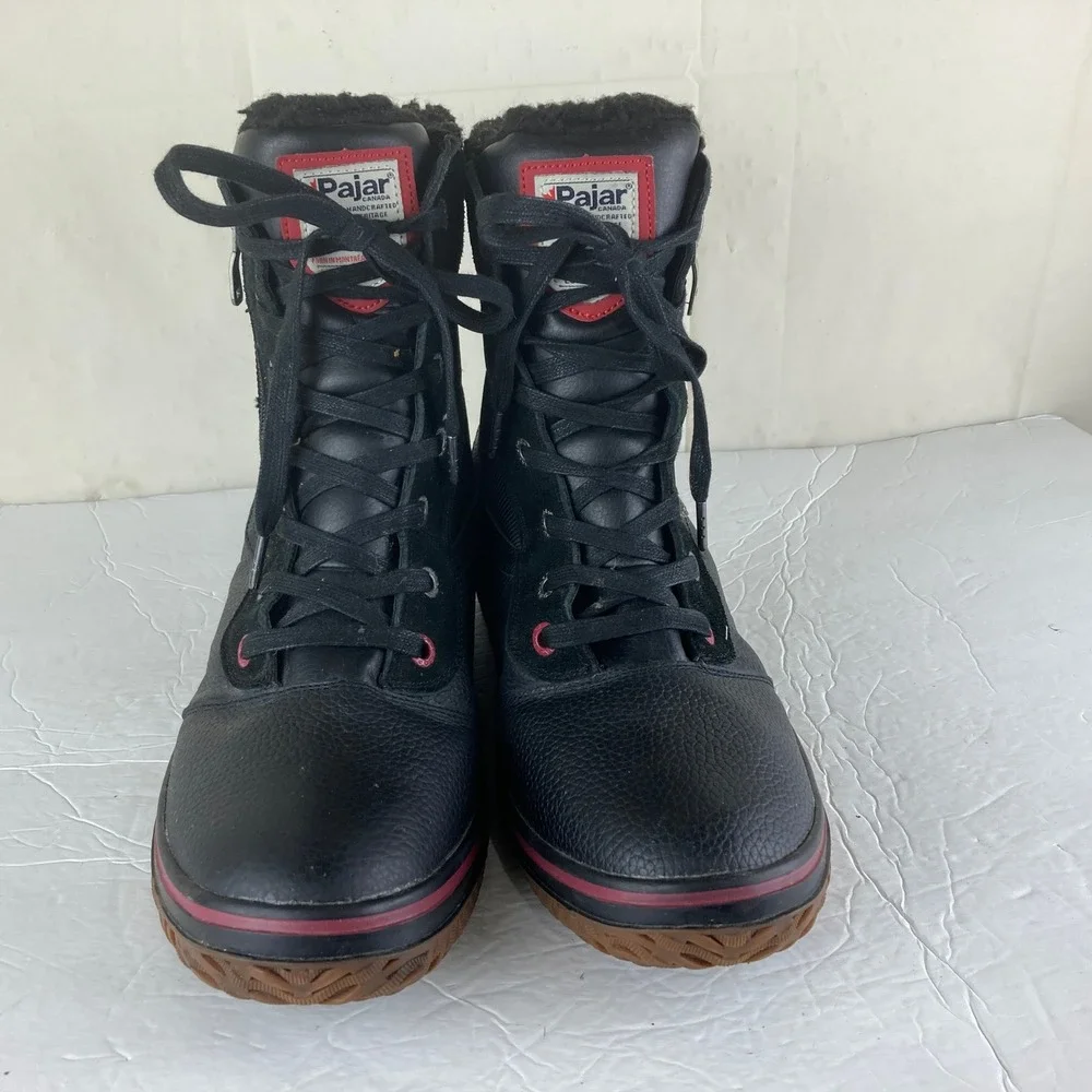 Pajar Canada Tour Winter Boots Mens 12-12.5‎ Black Waterproof Leather Suede Snow Pajar Canada Tour Winter Boots Mens 12-12.5 Black Waterproof  main image 3
